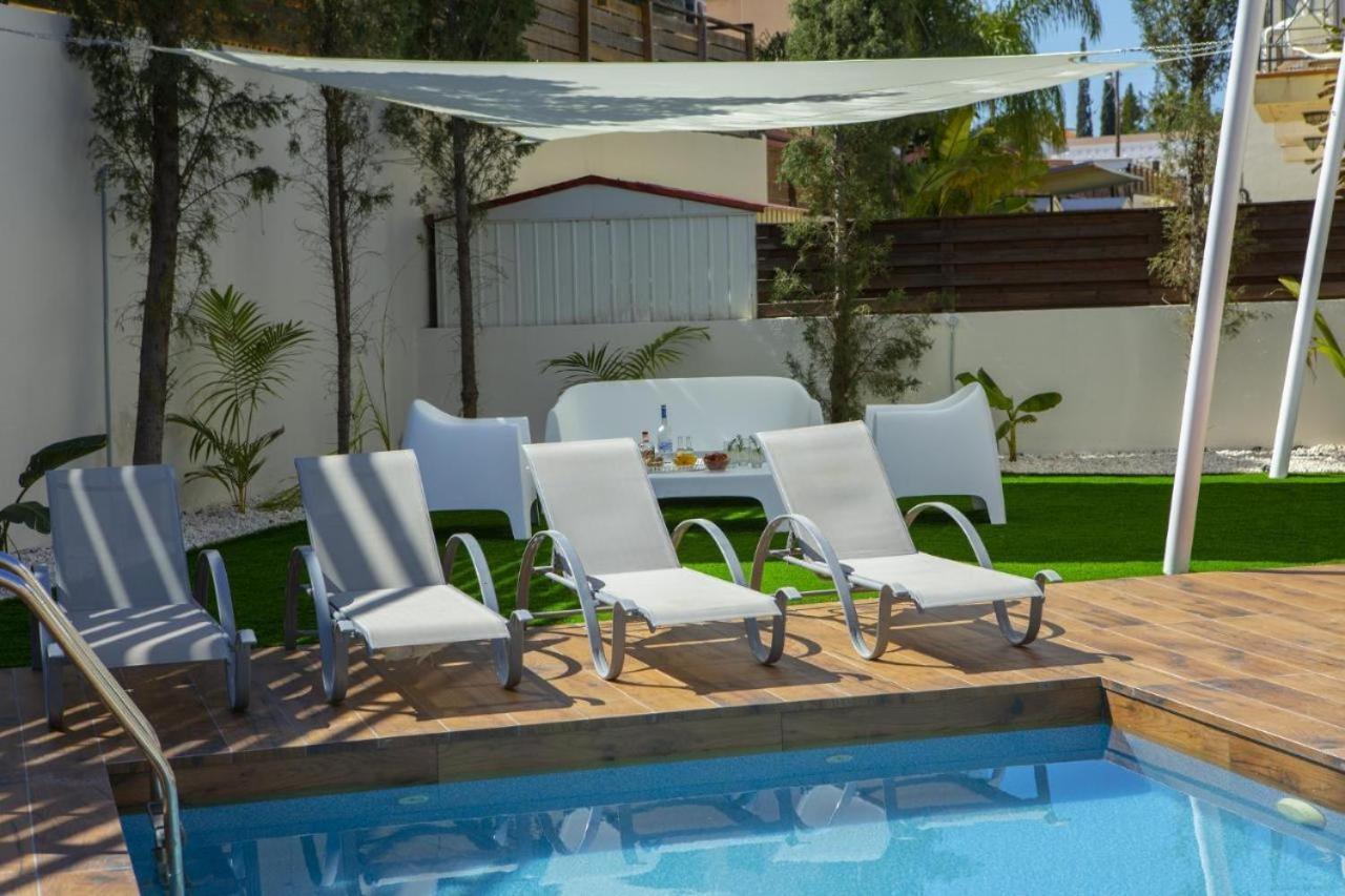 Tsokkos Family Villa - Pool Garden 2' Walk To Beach Protaras Esterno foto